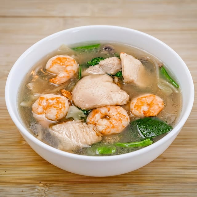 Three Flavor Noodle Soup.