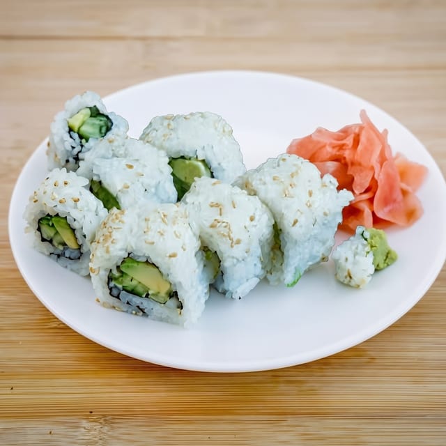 Avocado & Cucumber Roll.
