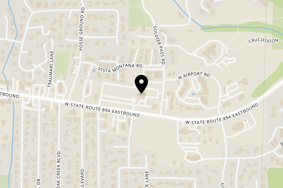Map showing the location of Szechuan on 1350 AZ-89A #21 in Sedona